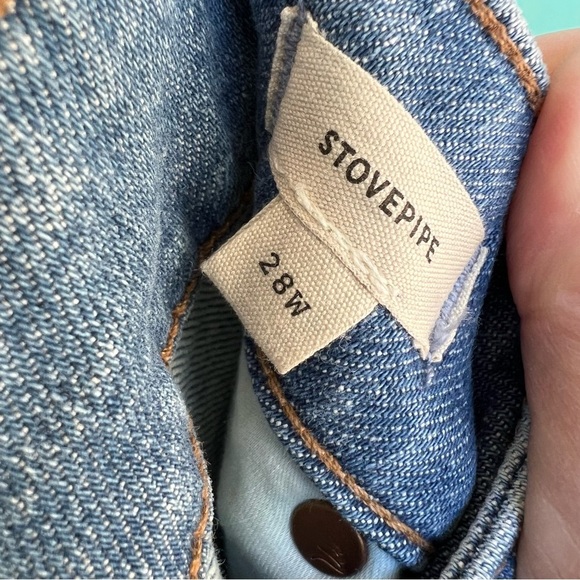 MADEWELL PLUS STOVEPIPE JEANS HEATHRIDGE WASH SIZE 28W NWT - Picture 4 of 7